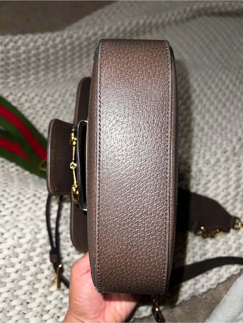 Gucci Monogram Jumbo GG Horsebit 1955 Crossbody Bag - Picture 15 of 16